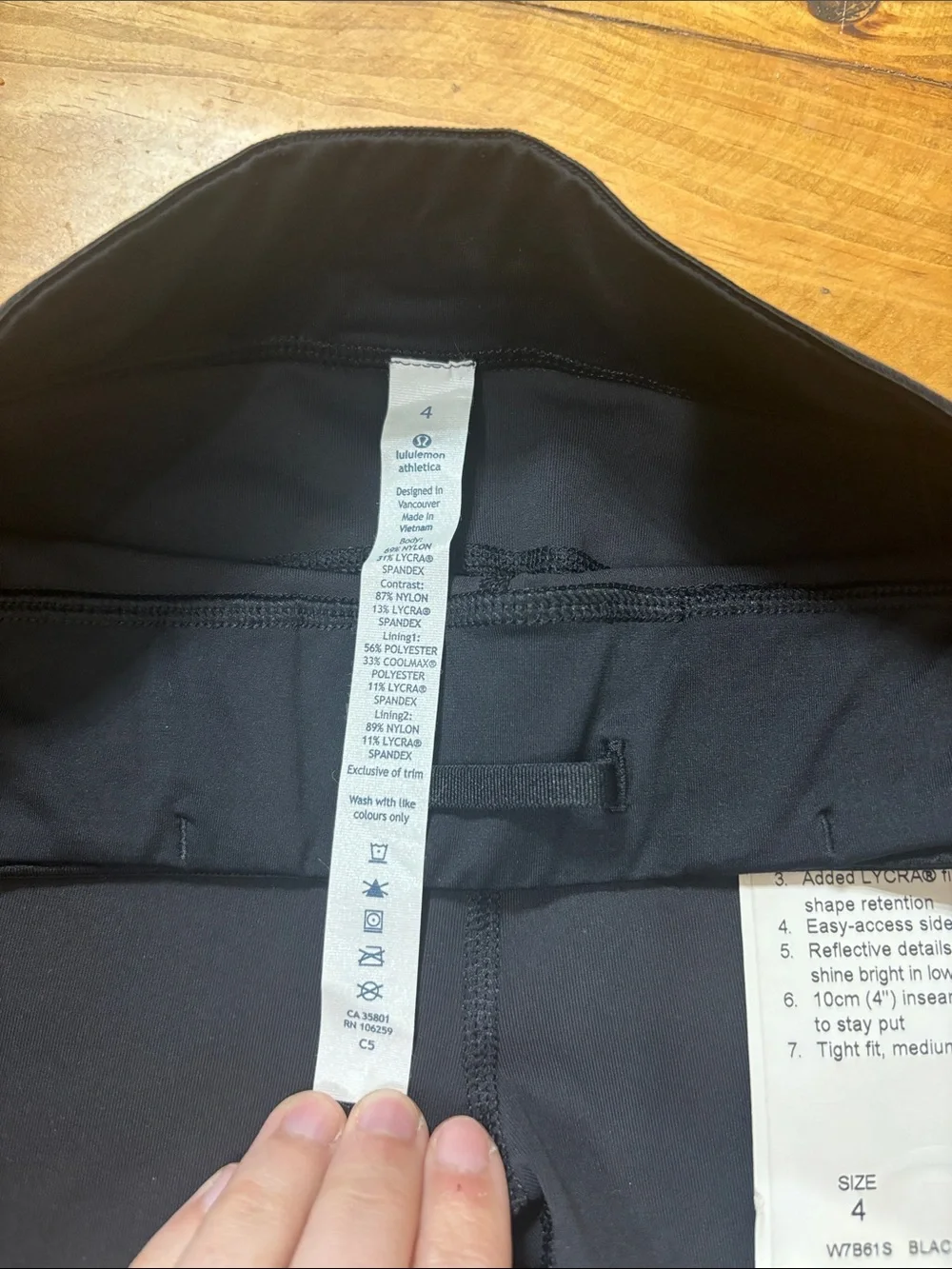 NWT Lululemon What The Sport Shorts in Black Size 4